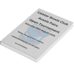 Caister Open Booklet