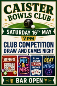 Club competitions draw and games night